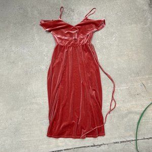 june & hudson red dress